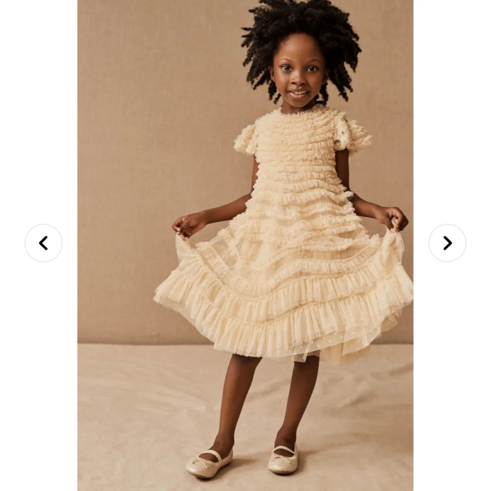 Needle & Thread × WILD ROSE RUFFLE KIDS DRESS - Picture 10 of 10